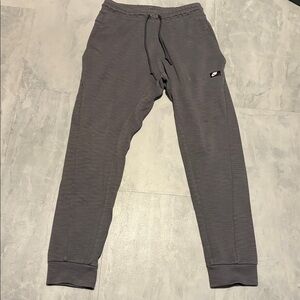 Nike  joggers  sweatpants  Dark gray drawstring waist + elastic 3 pocket  size S
